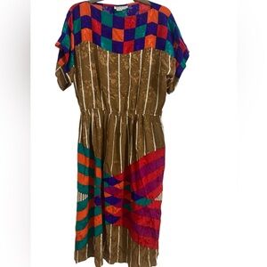 VTG Anne Crimmins Silk Dress- x Umi Collections - Sz 8- GORGEOUS!